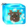 Reindeer Squeeze Toy Glow-in-the-Dark Christmas Stress Cube, Santa Tree Snowflake Party Favors Relief Toy, Sensory for Adults Kids