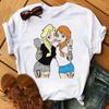 Summer Kawaii Princess Cotton T-Shirt Tops Harajuku Cartoon Graphic Tees Cute T-shirt Blouses Unisex