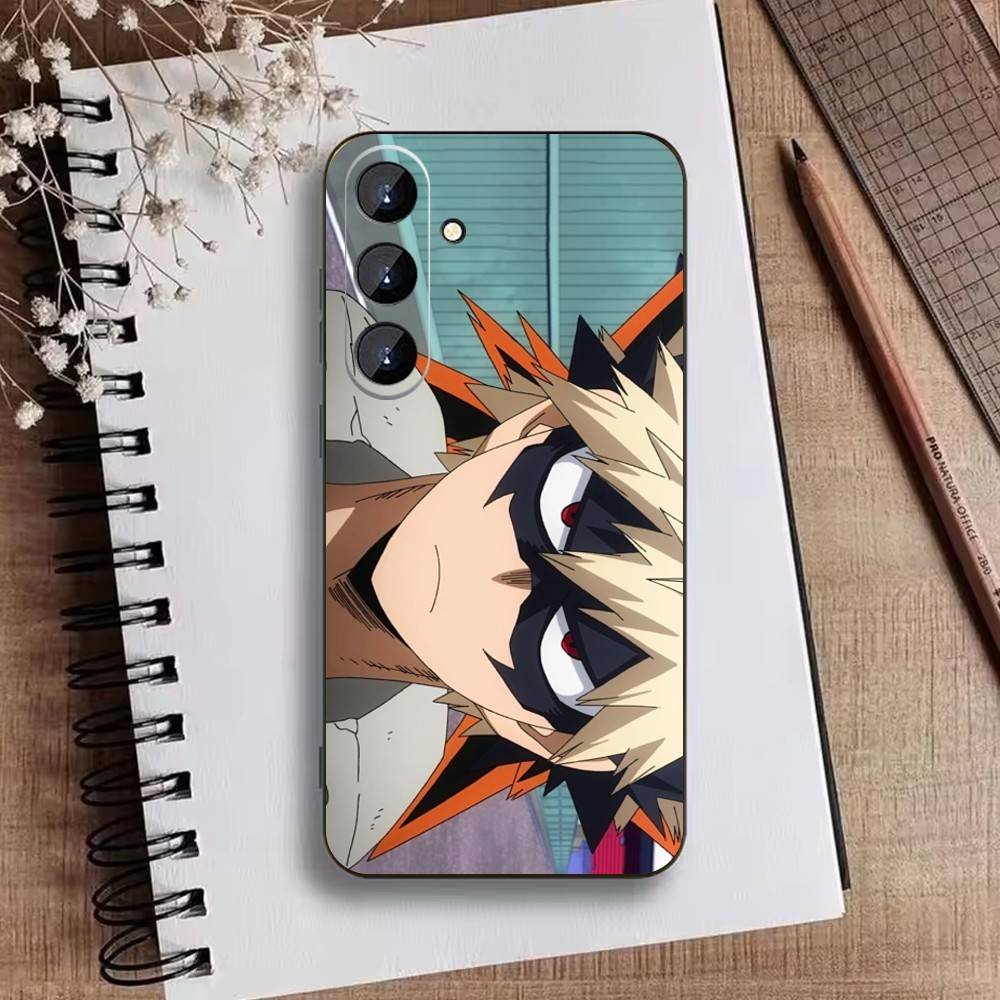 Katsuki Bakugo p-Hero Academia Phone Case For Samsung Galaxy A73,A21s,A22,A31,A52,A53,A71,A41Soft Black Shell