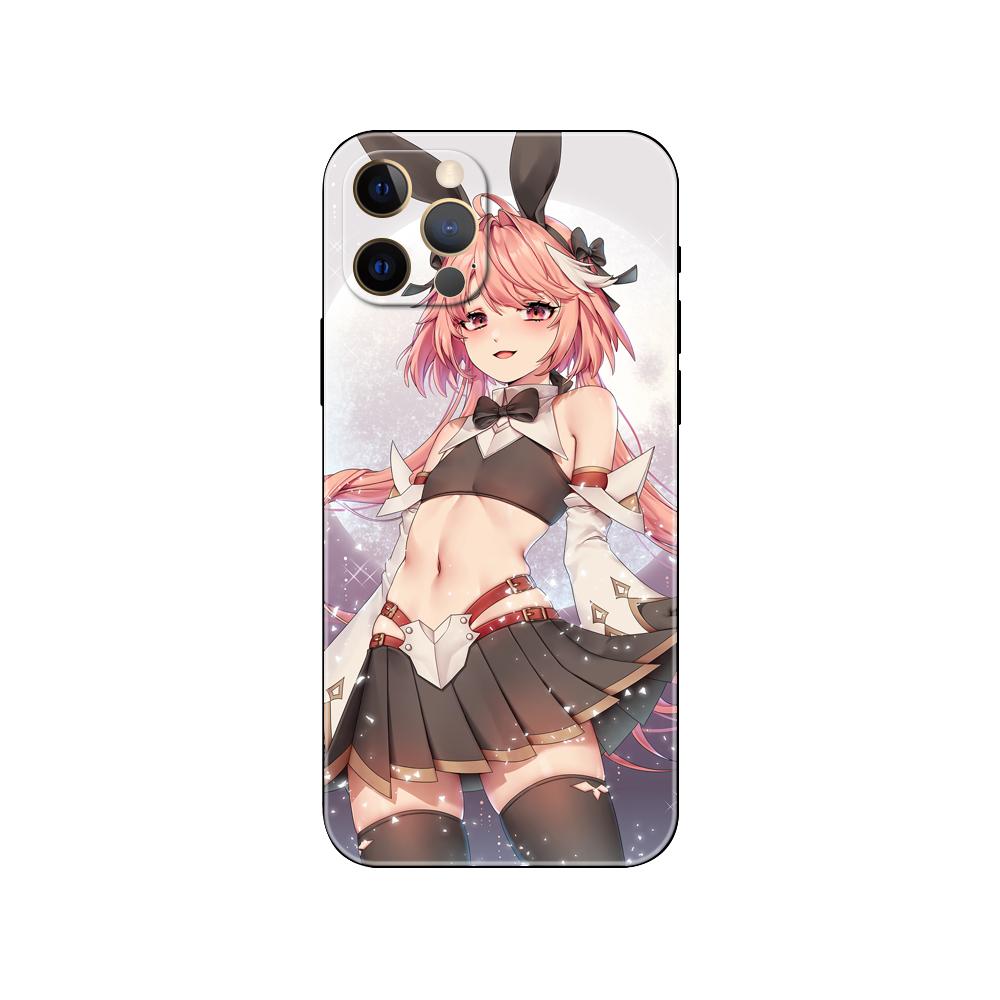 Astolfo Phone Case for Iphone 5 5s 2020se 6 6s 7 8 Plus X 10 XR XS 11 12 13 Mini Pro MAX Black Tpu Back Cover