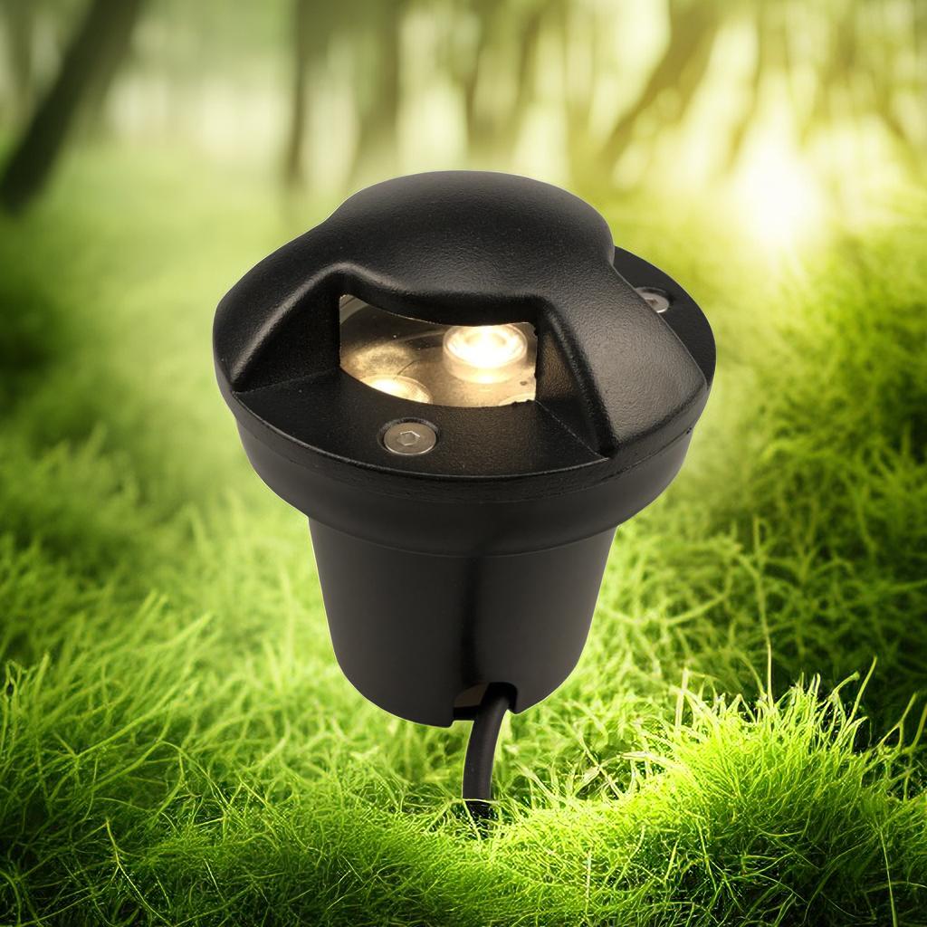 Außenlandschaft 2700K 6500K 3W IP67 LED-Erdlicht 12V 24V AC85-265V LED-Terrassen-Garten-Einbauleuchte