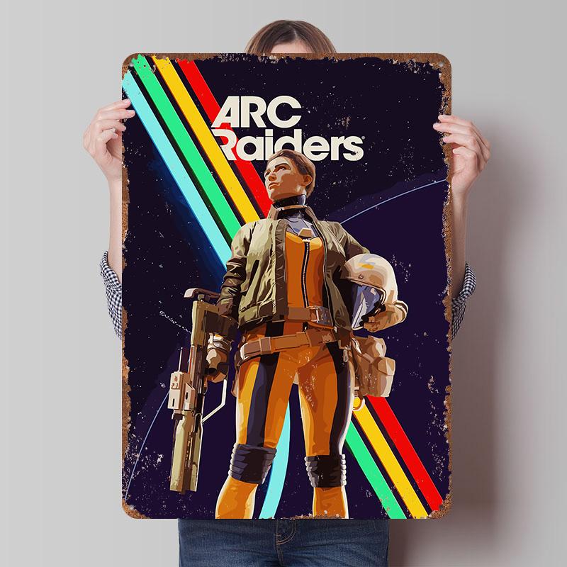 

Arc Raiders Game Metal Poster Customized Wall Art Retro Vintage Tinplate Signs for Room Decoration Garage Decorations Wand Deko 7.9x11.8In(20x30cm)