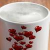 Kubek Zmieniający Kolor w Kształcie Serca 11oz Magiczny Ceramiczny Kubek Odkrywa Ukryty Wzór Kubek do Kawy z Gorącymi Napojami Romantyczny Prezent dla Miłośników Kawy i Herbaty