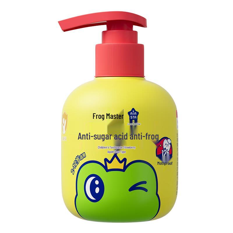 FROGPRINCE Strawberry Anti-Cavity Pump Toothpaste