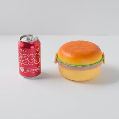 

Cute Cartoon Hamburger Lunch Box Microwavable Multi Layer Bento Box for Students Kids Food Fruit Storage Container Gift