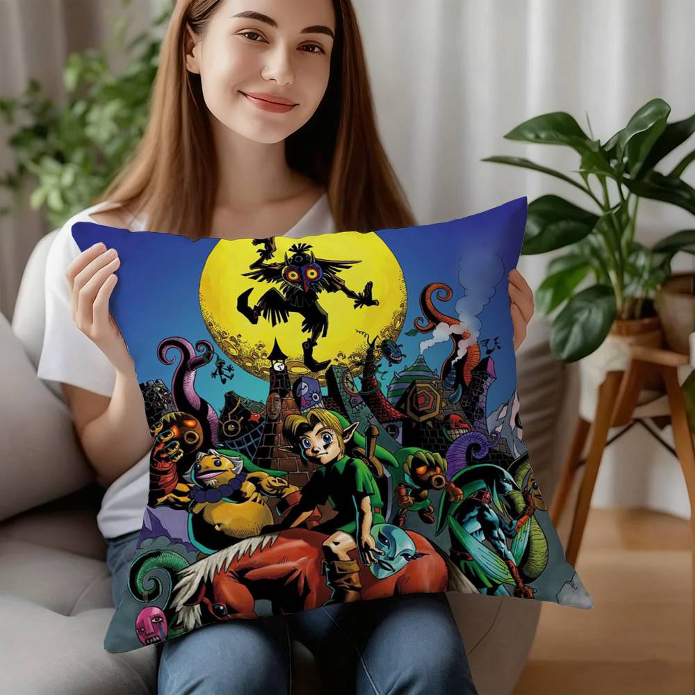 Hot Games Zeldas Legends Pillow Case Short Plush Sofa Decorative Gift Home Double-sided Printing Cushion