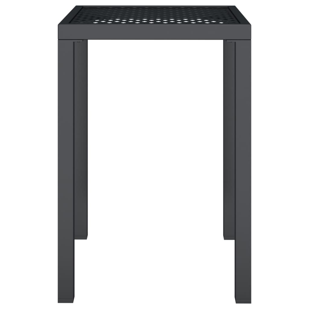 VidaXL Gartentisch Anthrazit 50x50x72 cm Stahl