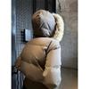 2026 Winter Slim Fit Down Jacket Women Hooded With Faux Fur Trim 90% White Duck Warm Coat