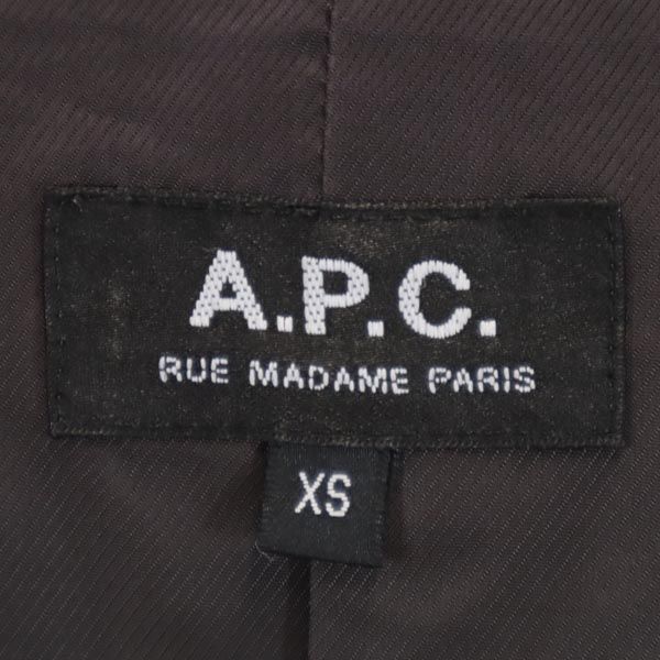 A.P.C. wool blend tailored jacket XS Navy Men's Used