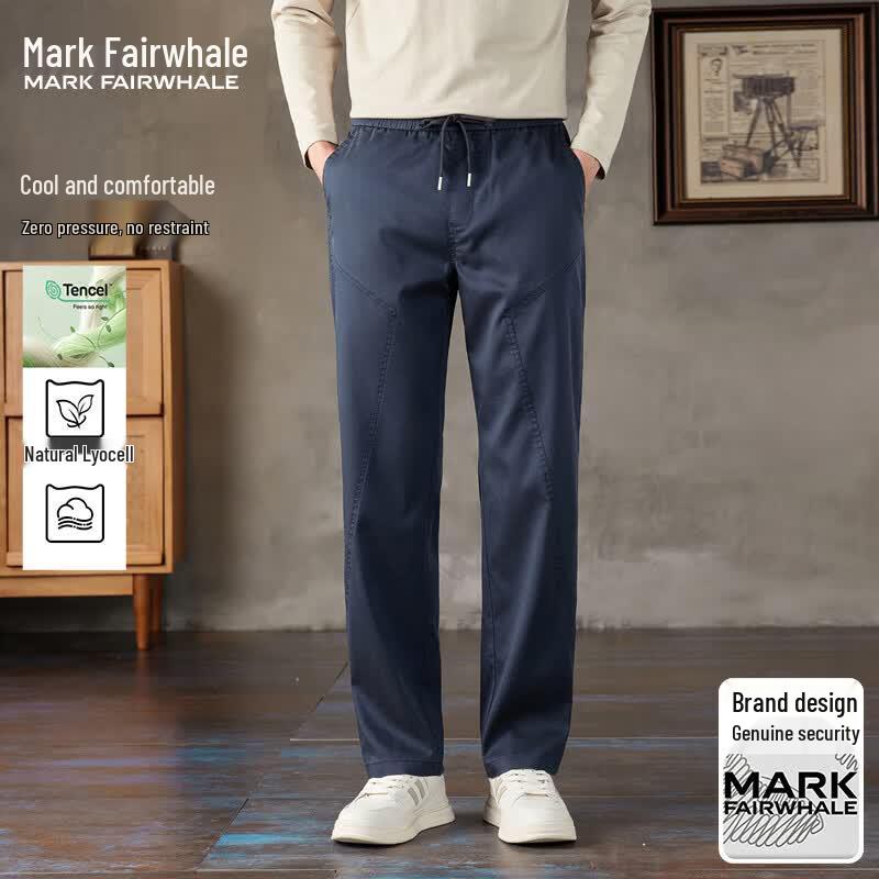 MARK FAIRWHALE Men s Lyocell Blend Straight-Leg Pants 4XL