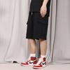Vans Solid Color Pocket Cargo Knit Shorts Men Bottoms Black VN0008XSBLK