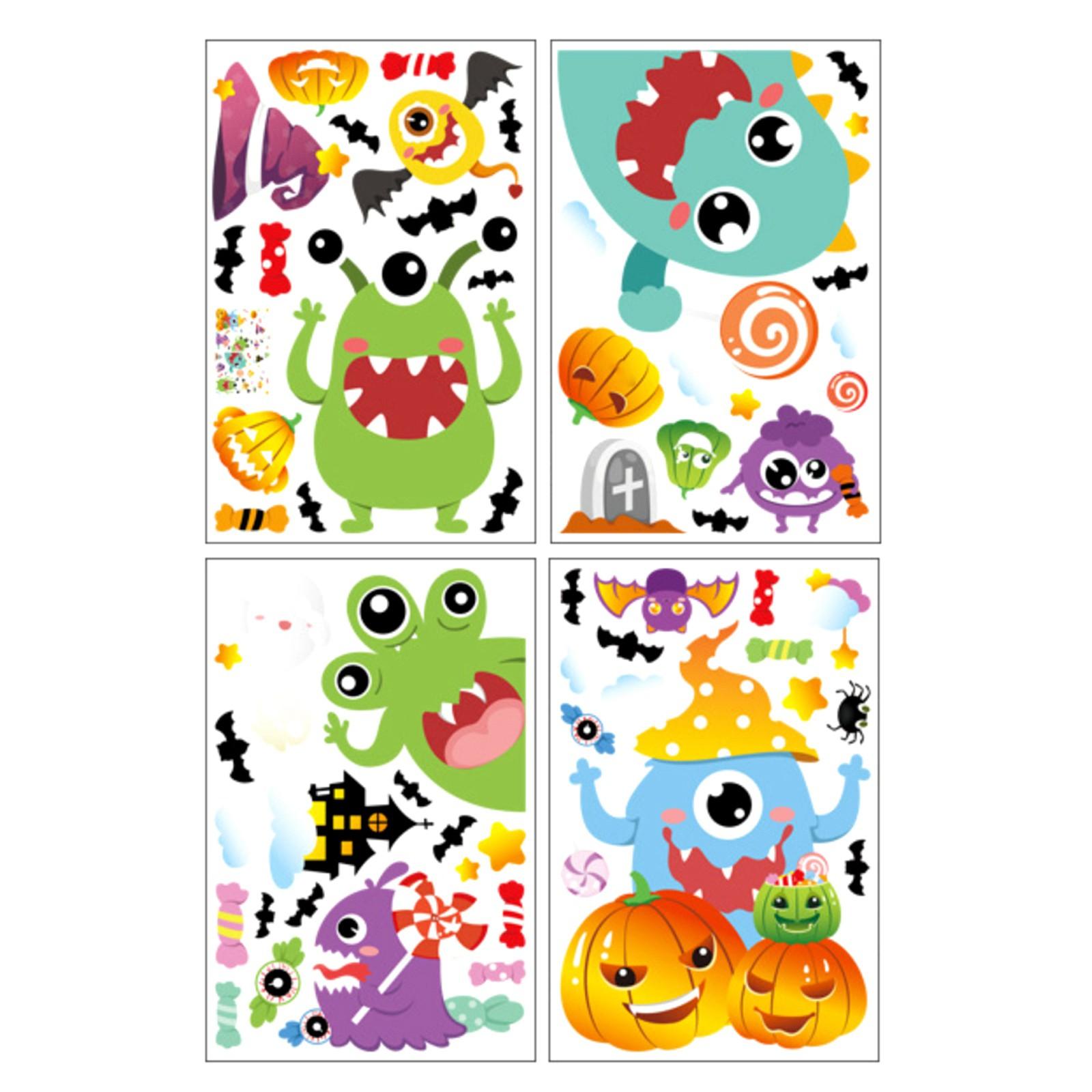 

Наклейки на окна на Хэллоуин Наклейки на окна на Хэллоуин для украшения вечеринки в честь Хэллоуина Стекло Windom Внутренний и наружный домашний декор One Size