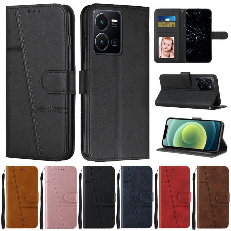 For VIVO Y35 Case Flip Wallet Book Cover for Coque Vivo Y 35 2026 Phone Case VIVO Y22 Y 22S Y55 Y75 5G Y33S Y21 Protective Case
