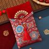 New Year Blessing Words Cloth Money Pocket Tassel New Year Money Bag Chinese Wedding