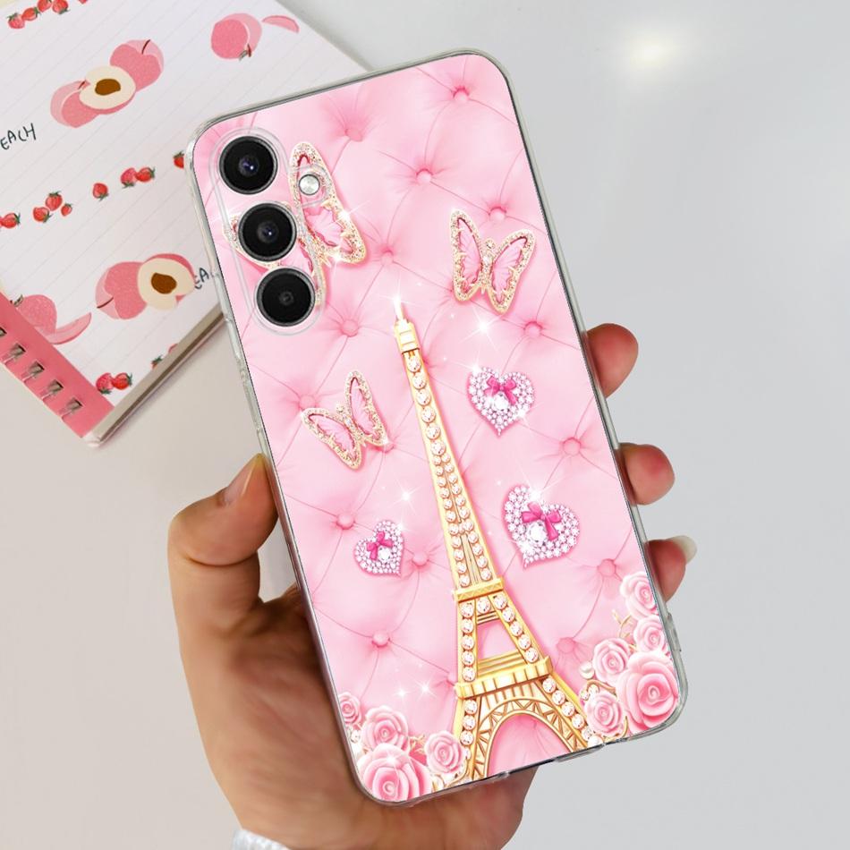 For Samsung Galaxy A24 SM-A245F Phone Case Stylish Cat Painted Soft Silicone TPU Cover For Samsung A24 A34 A54 A346B SM-A546B