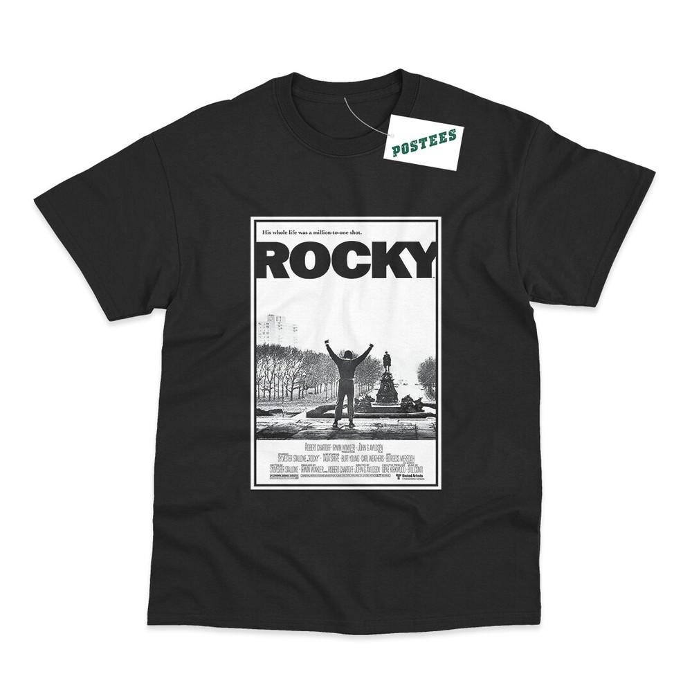 Retro Movie Poster Inspired By Rocky DTG Printed TShirt Unisex T-Shirt XL