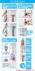 Yamazen Tension Pole Clothes Rack Natural Wood (Height 190-260cm), Grain, WJ-725R(GNA)