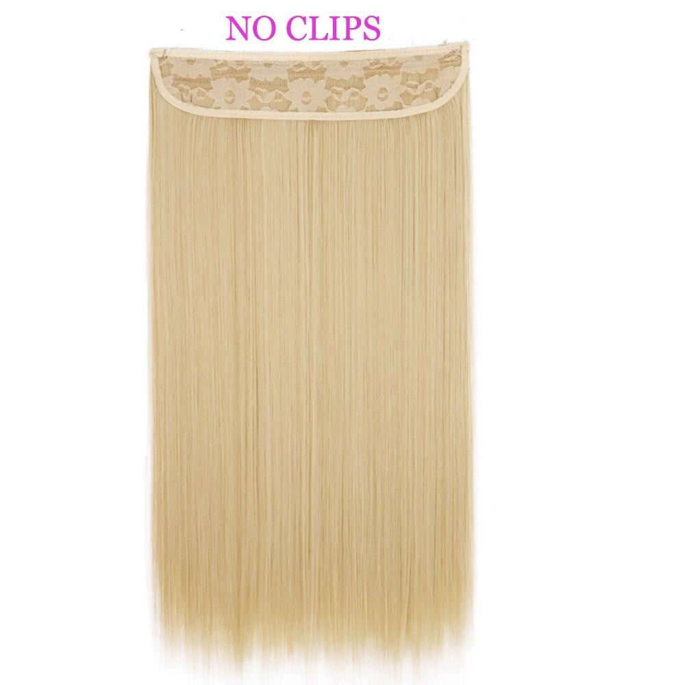 MISS WIG Extensiones de cabello sintético, sin Clips, cabello Artificial, Rubio, marrón, negro, degradado, morado, liso, pieza de cabello falso