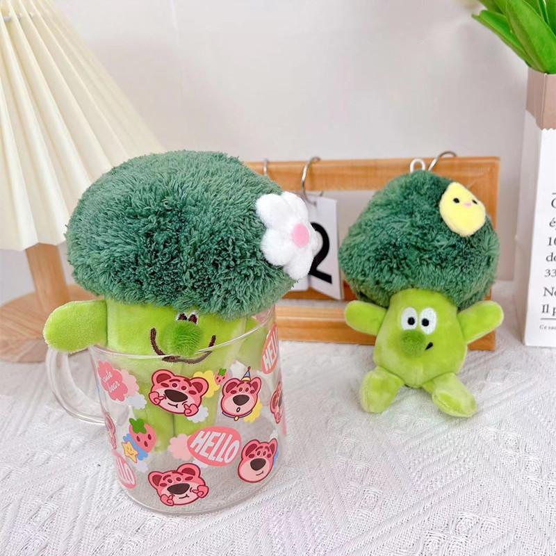 Jucării Drăguț Nou Legume Broccoli Pandantiv Creativ Jucărie de Plus Breloc Geantă Decorație agățată pentru cupluri