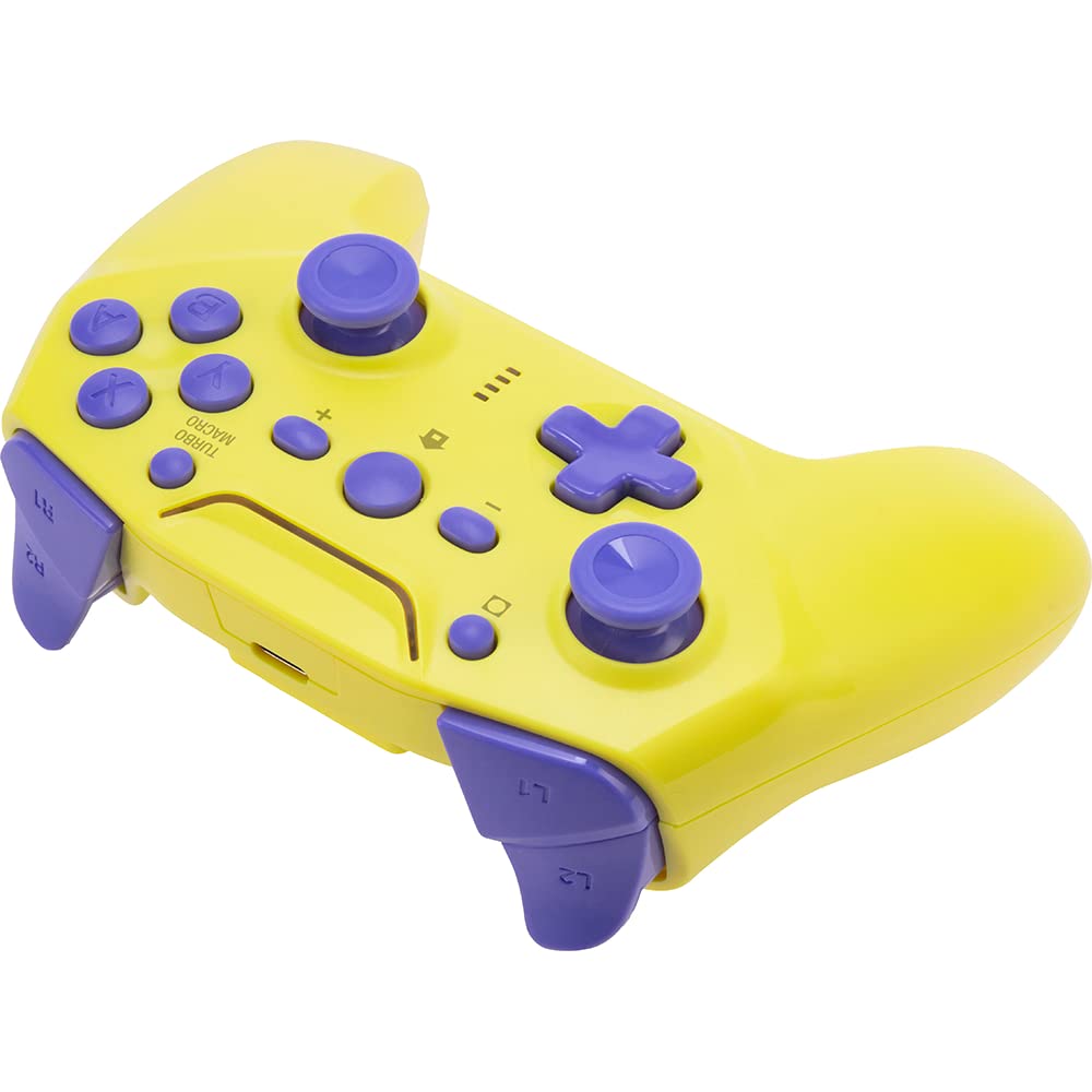 With Continuous CYBER Gyro Controller Wireless Type Yellow X Purple Switch [Equipped Fire/rear Button] / (for SWITCH) -