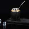 Creative 180 ML Stainless Steel Double Wall Cup Flat Bottomed Rust-proof Mate Cup Tortoiseshell Pattern Tumbler Living Room