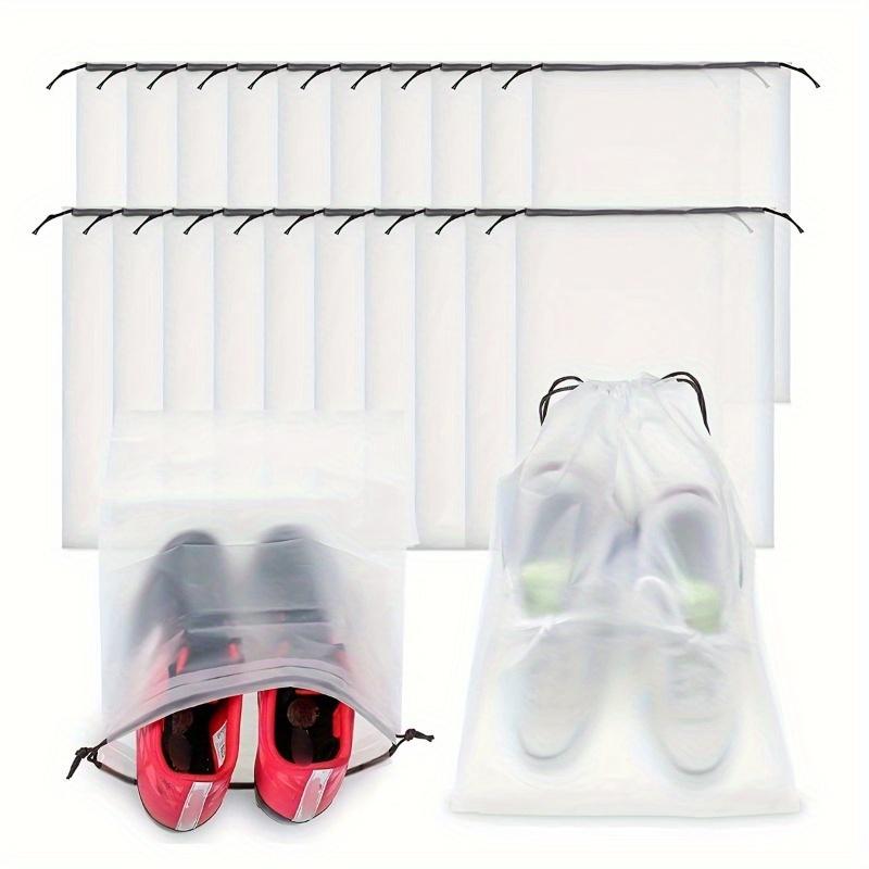 5 Pcs Travel Shoes Storage Pouches, Lightweight Drawstring Bags, Dustproof Foldable Bags