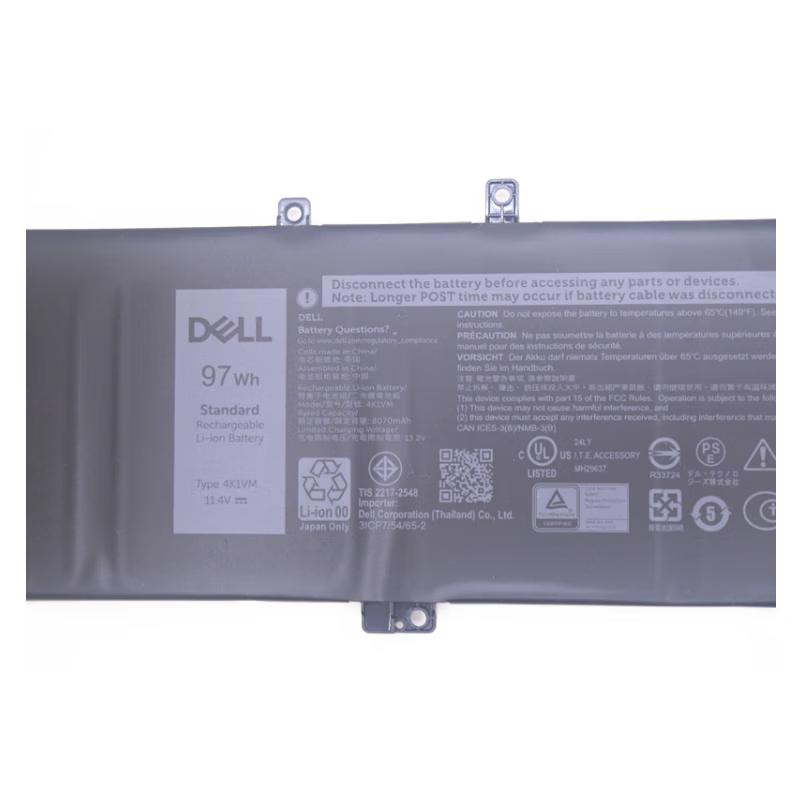 Dell Original 6-Cell 97Wh Laptop Battery for Inspiron 7590 Series