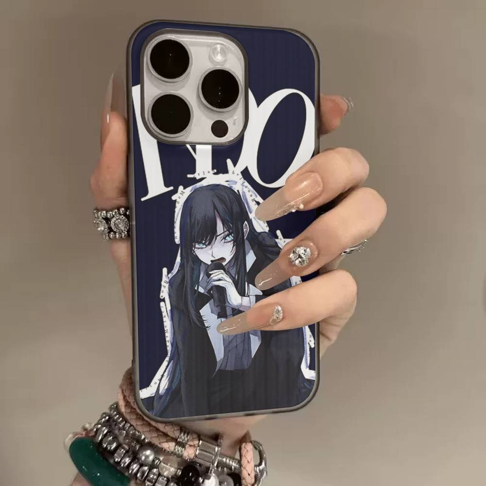 Japanese Singer Ado For IPhone 16 15 14 13 12 11 17 Pro Max Plus Wave Corrugated Phone Case Anti Drop Cover iPhone 16pro max