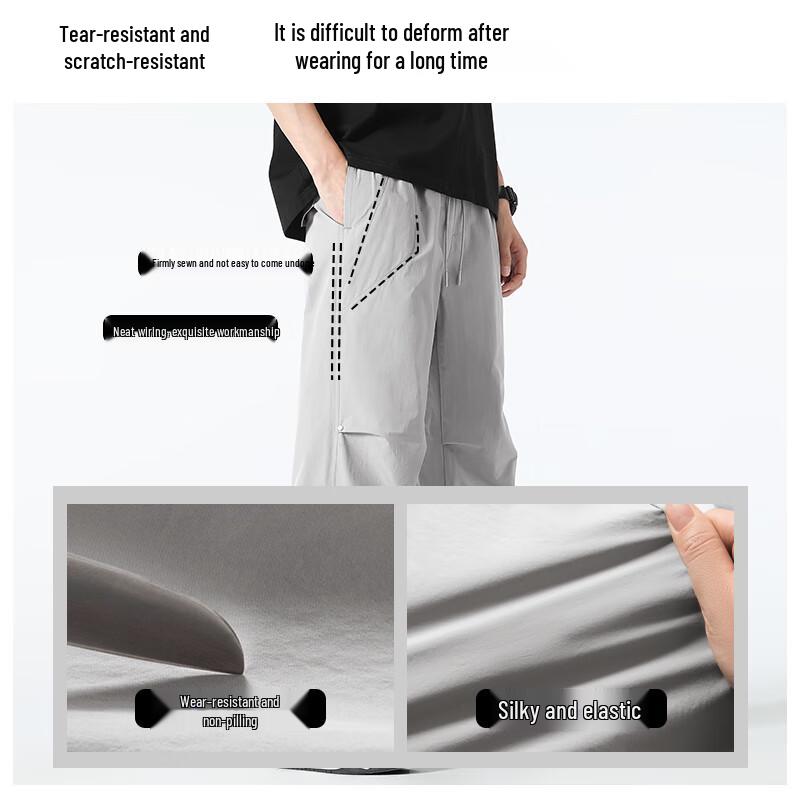 Jeep Men's Summer Straight-Leg Casual Trousers