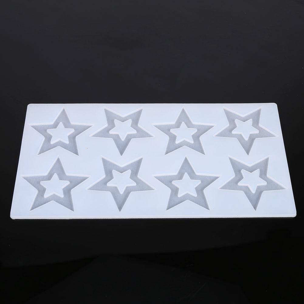 1Pc DIY Silicone Chocolate Fondant Candy Cake Mold Decorating Tools Baking Mould (Star)
