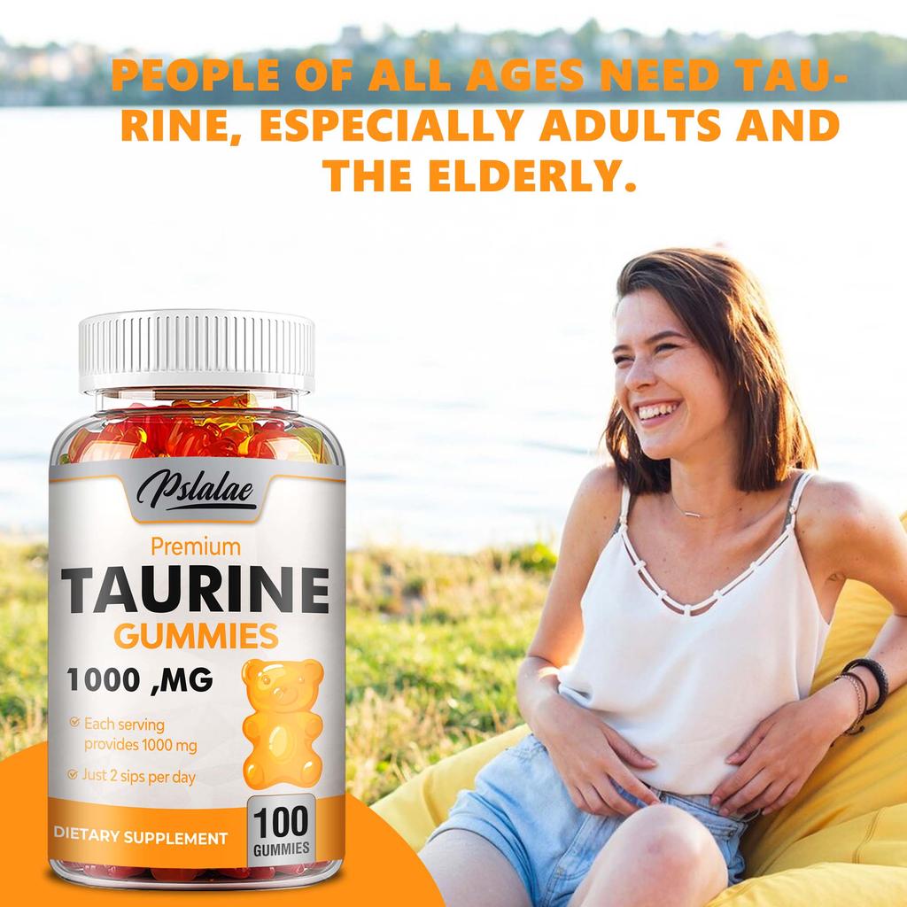 Taurin-Gummibärchen stärken das Immunsystem, erhalten die Herzgesundheit und verbessern die sportliche Leistung.; geeignet für Männer und Frauen.