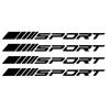 4PCS Racing SPORT Letter Car Stickers - Waterproof UV Resistant PET Vinyl Decal for Auto Wheel Rims Hub Tire Styling Decoration