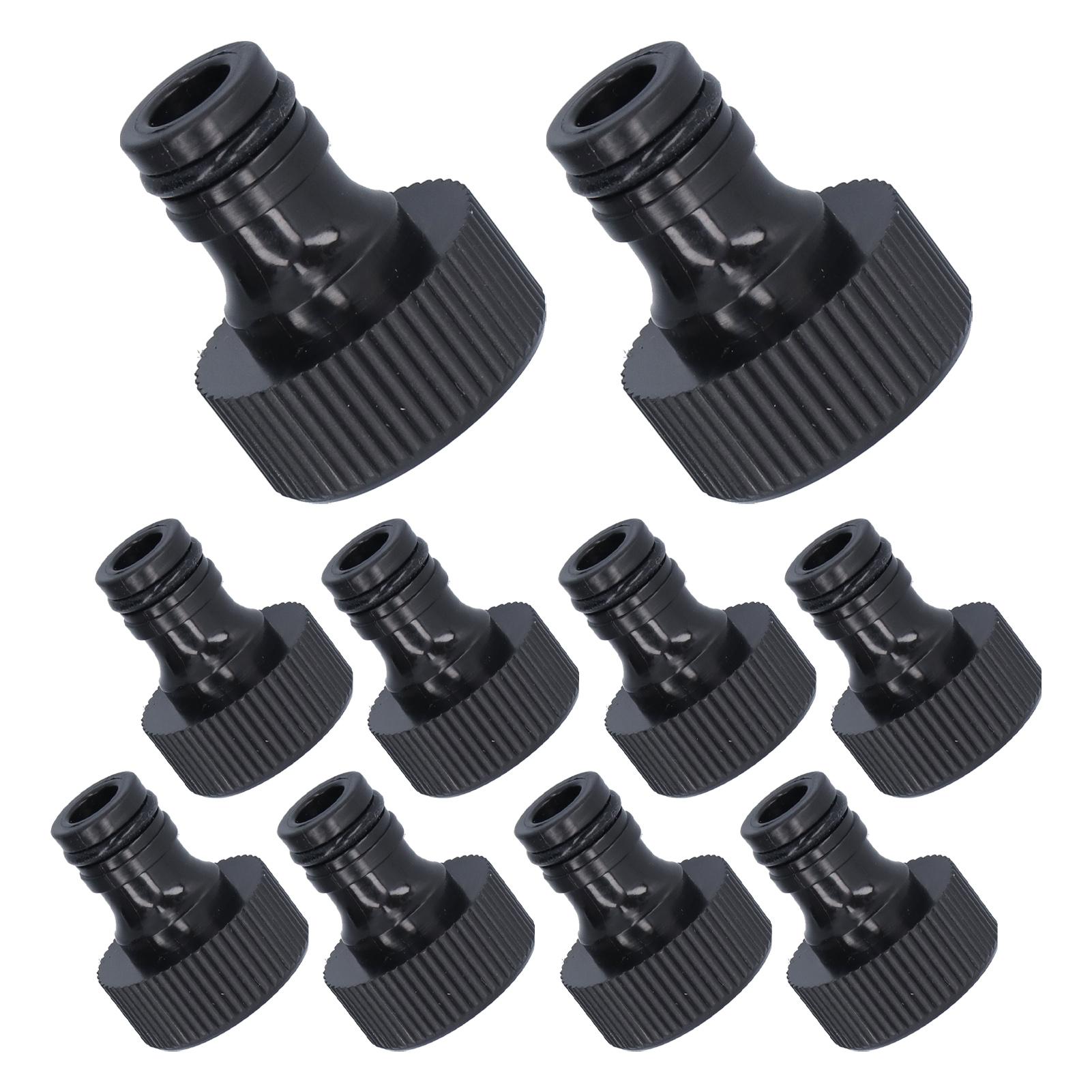 

10Pcs 15mm Thread Adapter Plastic Sealable Durable Hose Connector for Courtyard GardenG3 4 Female Thread