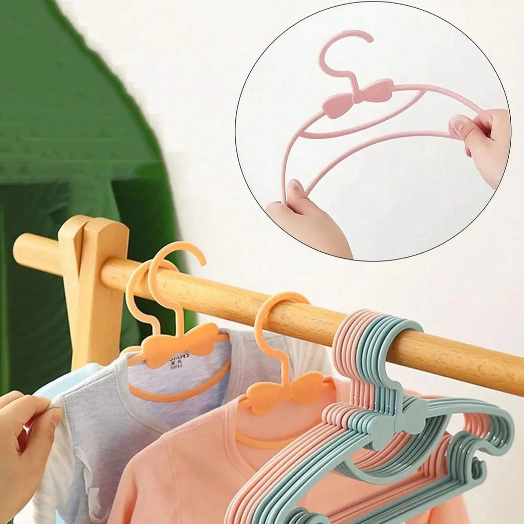 5-50Pcs Baby Hangers Plastic  Clothes  Hanger for Nursery Children Hangers Toddler Infant Portable Coats  Rack Baby clothes Bra