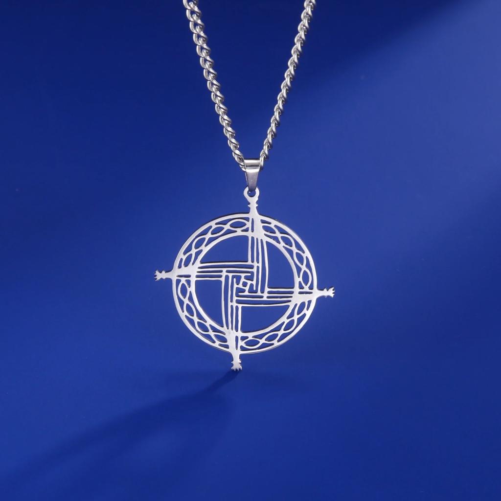Skyrim Brigid Tag Kreuz Halskette Irland Übernatürlich Kette Amulett Für Frau Mann Christliche Religion Gotische Mode Schmuck