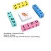 1 Set Crossword Puzzle Simple Operation Bright Color Early Education Word Spelling 3D Blocks Game for Gift