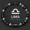 Bracciale da Uomo in Pietra Vulcanica Naturale Bracciale 12 Segni Zodiacali Vergine Capricorno Toro Acquario Sagittario Cancro Ariete