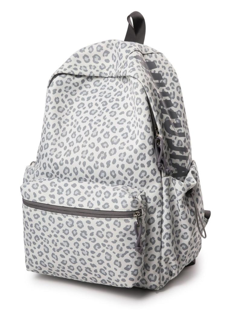 Nylon Leopard Print Backpack For Women With Padded Straps Perfect For Casual Travel