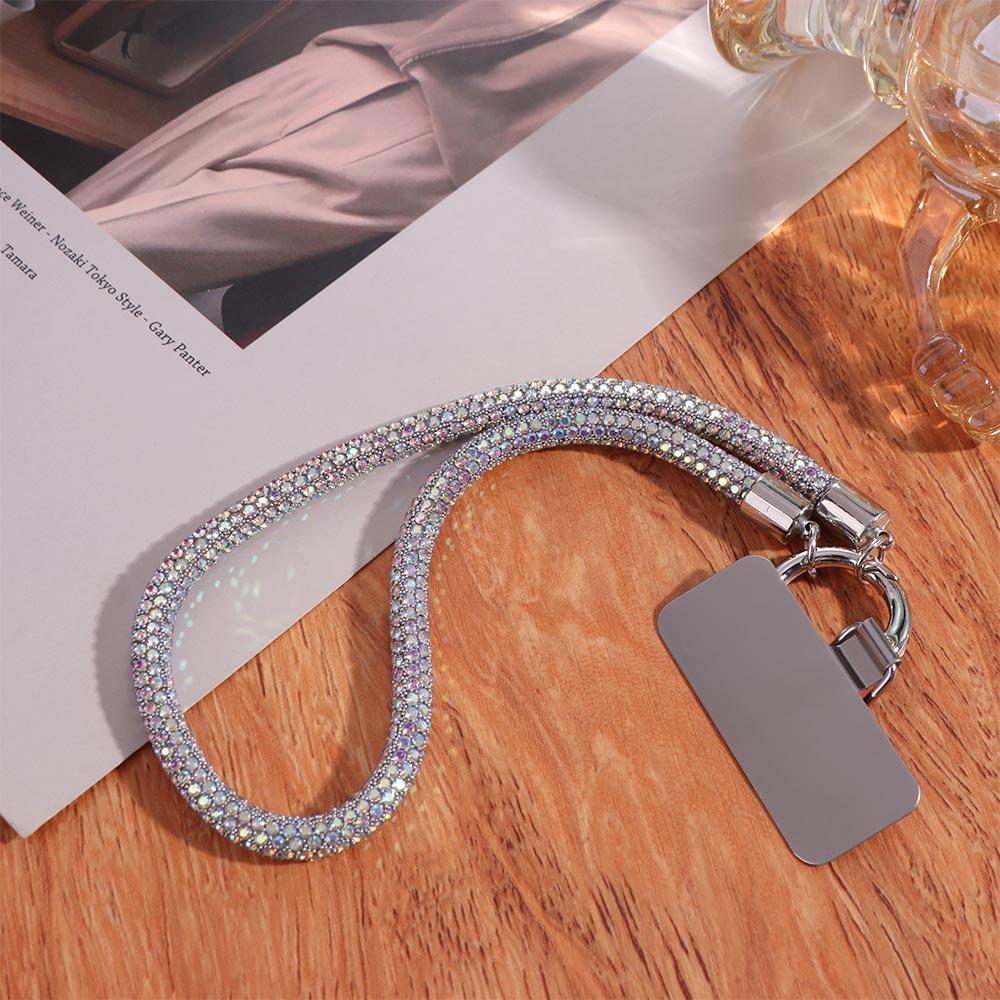 Handheld Glitter Rhinestone Phone Lanyard Hanging Cord Mobile Phone Chain Women/Lady/Girl