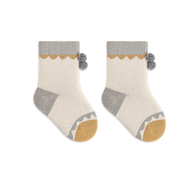 Cartoon Baby Terry Socks Cute Mid Tube Socks Children Warm Stockings 0-3year Kids Infants Spring Autumn Socks