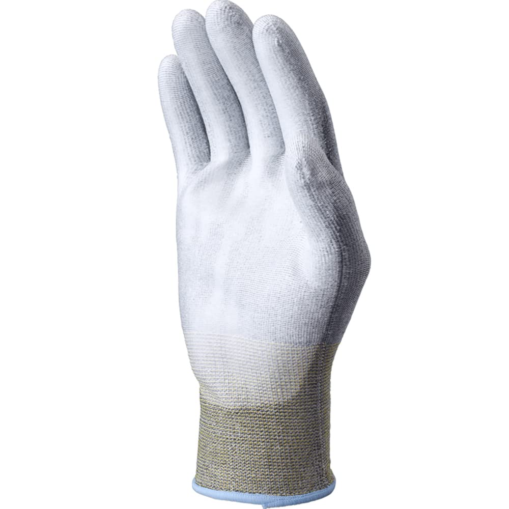 Showaglove Chemistar Palm FS 544 Work 1 Pair of 22cm Cut-Resistant, Low-Dust No. Gloves, Gray, Medium, (Set 2) - Medium,