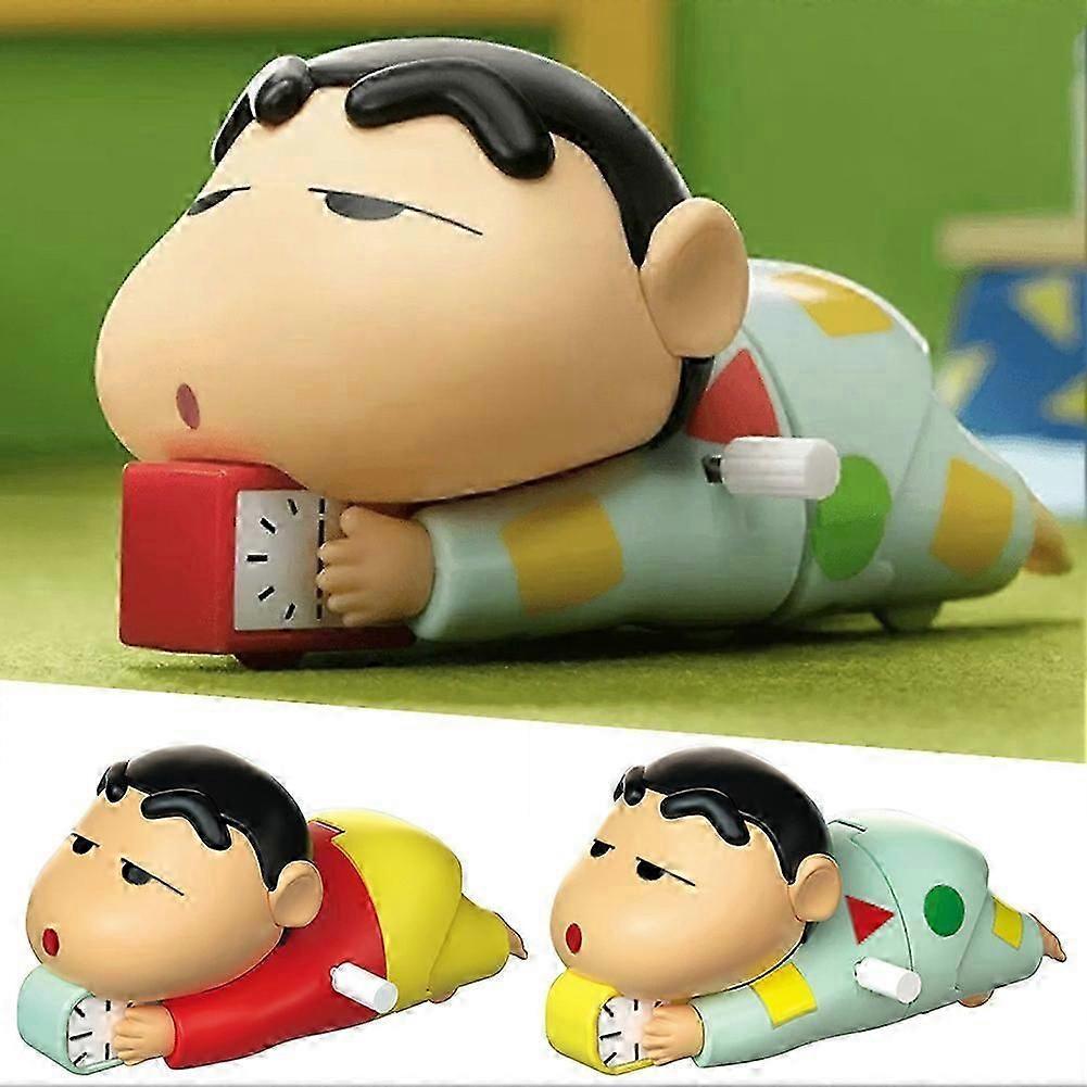 Mini Moveable Shinchan Toys Cartoon Anime Figure Wind-Up Kid Toy for Kids Adults