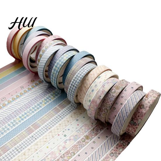 Lightweight Washi Tape 20 Rolls Vintage Set, Retro Patterns Decorative Masking Tapes Soft Translucent for Arts, DIY Crafts, Journals, Planners,