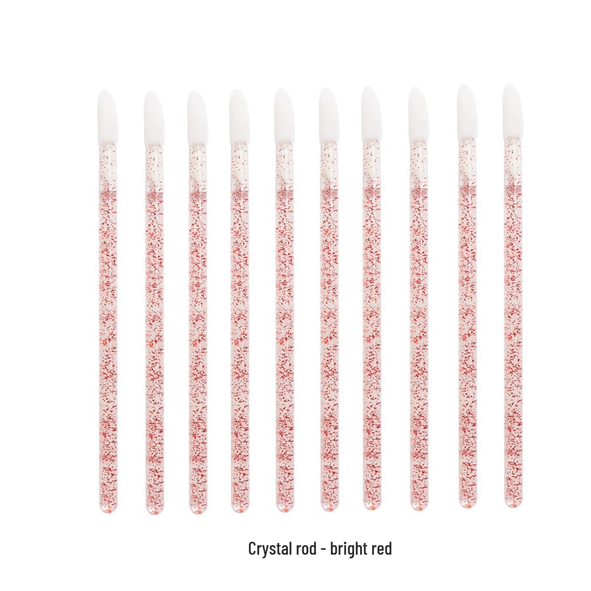 

50pcs Crystal Lip Brush Set: Portable Lipstick & Gloss Applicators
