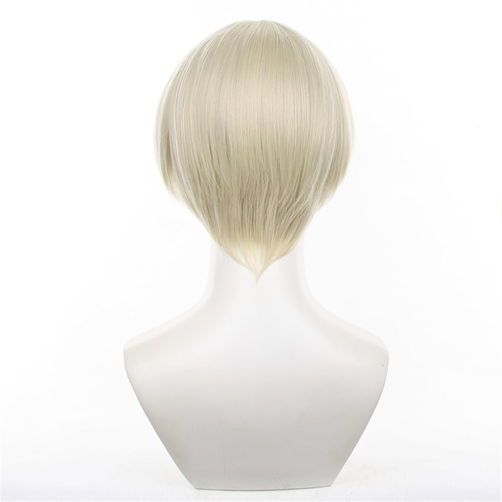 Sizuuenn Windbreaker WIND BREAKER Kaji Ren Ruckup Cosplay Wig with Dedicated Hair for School Cultural and Disguise Wig, Net, Heat-Resistant Yarn,