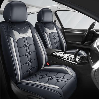 Funda de Asiento de Coche Universal de Cinco Plazas | Fija Tridimensional en la Cintura Versión Estándar, Cuero Sintético Duradero Resistente a los Arañazos, Fácil de Instalar