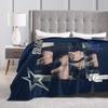 B-Billie-Girl E-eilish Amerikaanse Zanger Fleece Plaid Dekens voor Bank Buiten Zacht Pluche Dunne Dekbed,