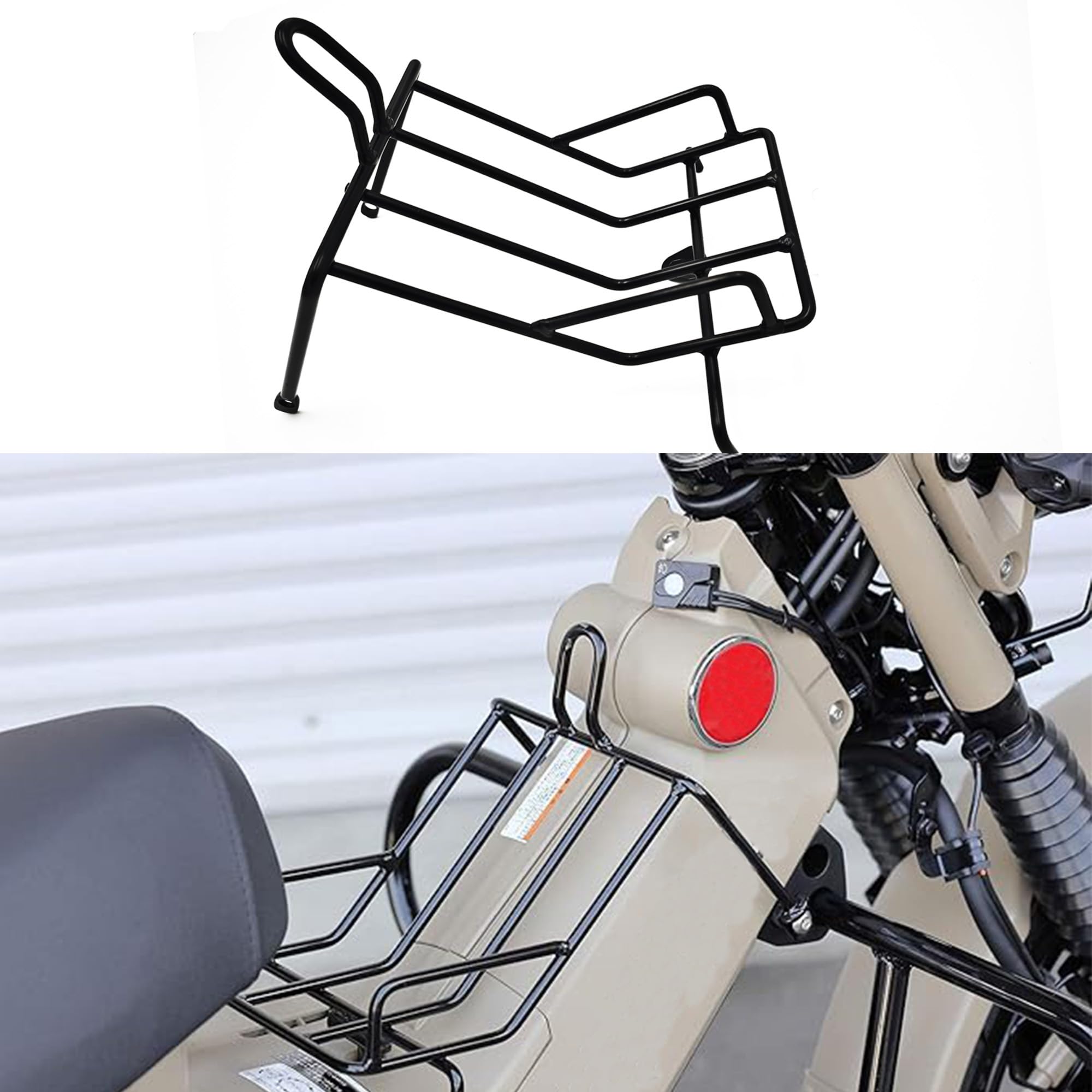 

Yoothi Motorcycle Center Carrier for Hunter Cub CT125 245 x Maximum Load Capacity Black (2020-2024), Steel, 165mm, 1.5kg,