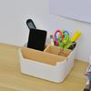 Space Saving Wood Pen Holder Storage Case Remote Storage Holder