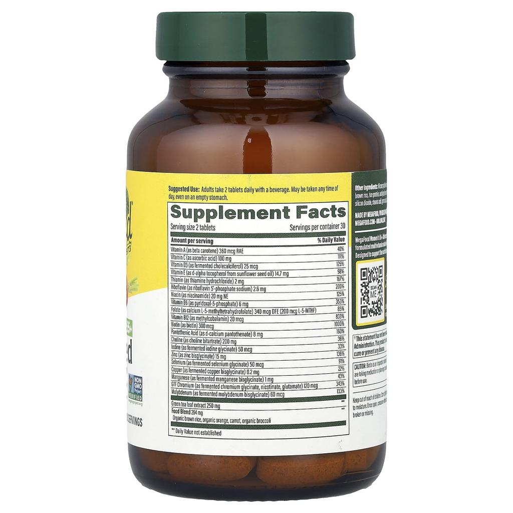 Multivitamin för kvinnor 55+, 60 tabletter